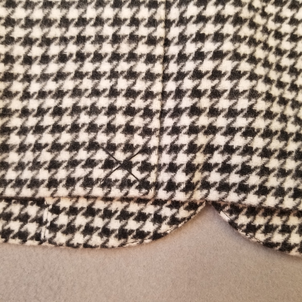 Chadwicks Wool Black and White Houndstooth Fully Lined Size 20 Women's Blazer - Picture 8 of 12
